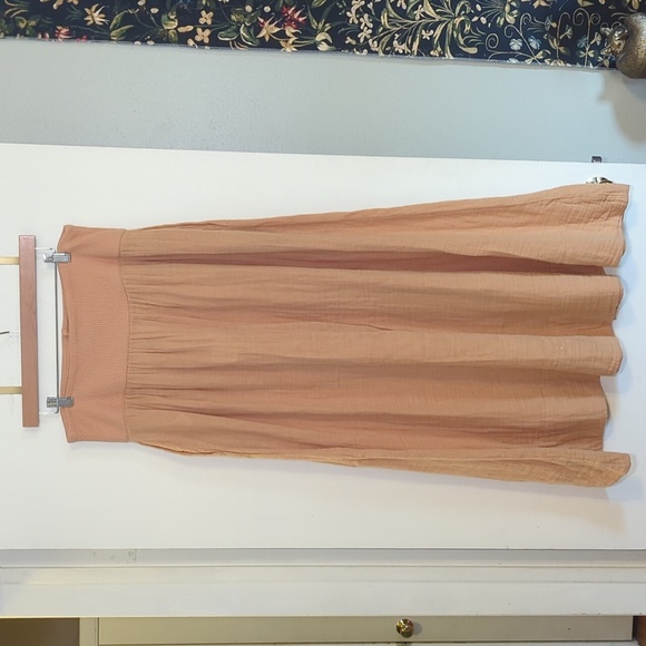 NWT Free People Frances Maxi Skirt in Pastry Shell l Size Medium - Picture 5 of 8